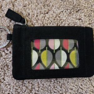 Vera Bradley zip ID case black